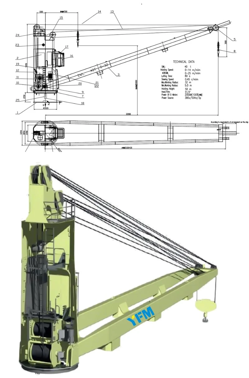 cargo ship crane cargo ship crane